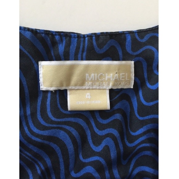 Michael Kors Mk Womens Short Dress Sz 4 Small Silk - Picture 6 of 8